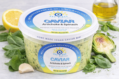 Caviar Artichoke & Spinach – Mediterranean Vegan Dip