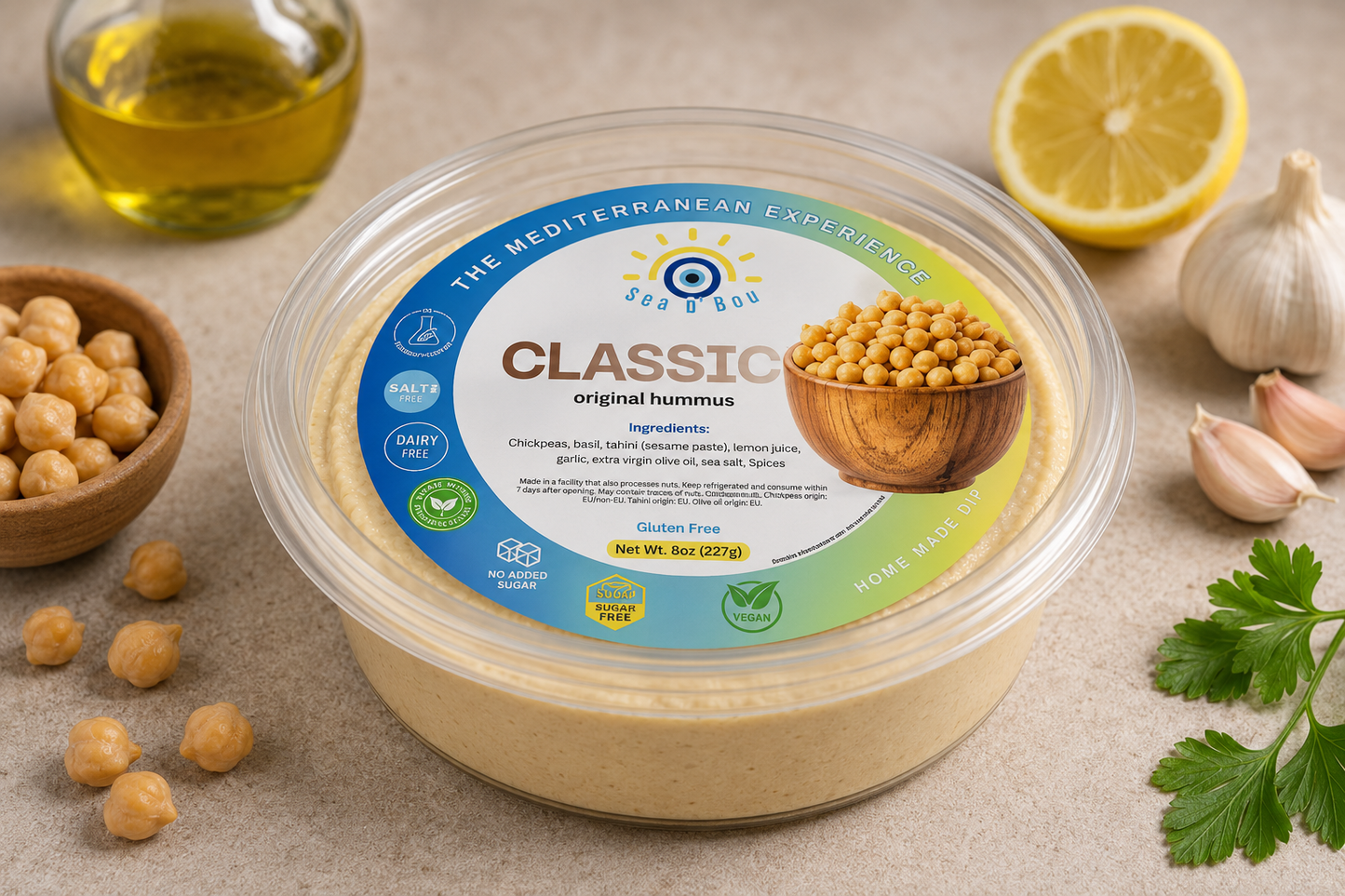 THE REAL HUMMUS. From the people who grew up with it.